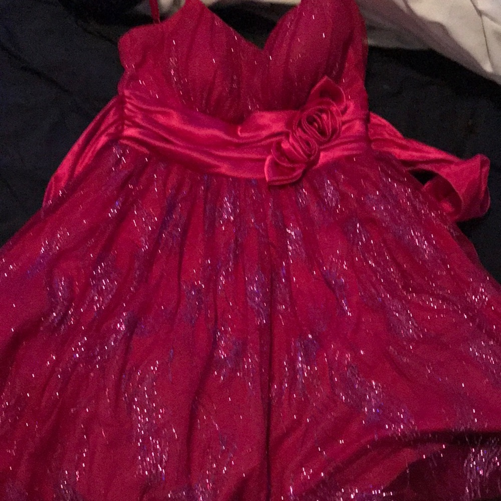 A hot pink formal dress!